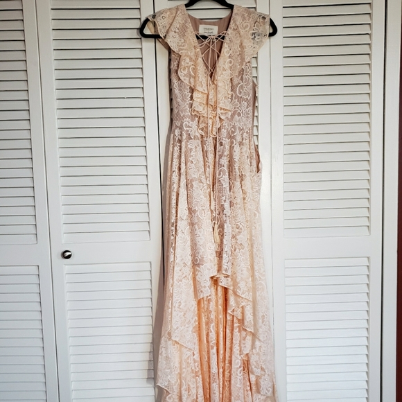 !!RARE!! HTF Free People x The Jetset Diaries Goddess Lace Maxi Dress - Picture 2 of 9
